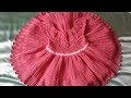 Платье крючком с атласной лентой / How crochet a dress