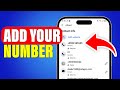 How To Add Phone Number On Facebook