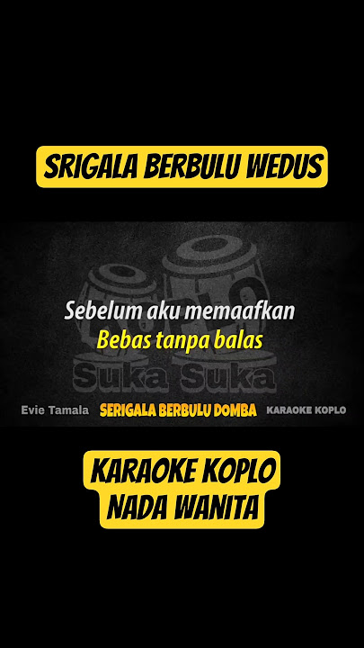 Srigala berbulu domba karaoke koplo nada wanita / cewek karaoke lirik terbaik audio glerrr #shorts