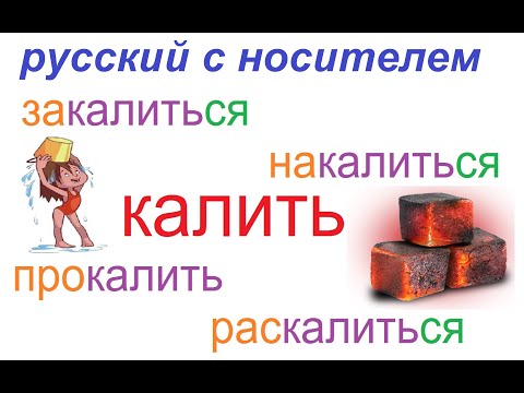 № 748 Глаголы русского языка : КАЛИТЬ с приставками