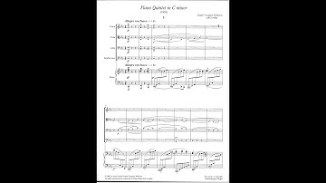 Ralph Vaughan Williams – Piano Quintet (vln, vla, cello, double bass & piano)