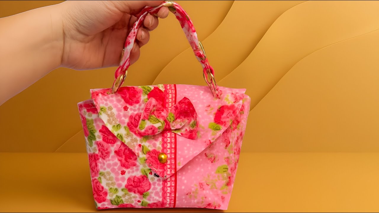 DIY Floral Bag That Looks Boutique-Made 👛🌸 | Easy Sewing Tutorial for Beginners