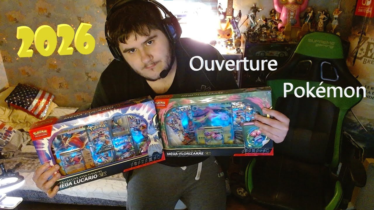 Ouverture de 2 coffrets Pokémon (M.Lucario et M.Florizarre).