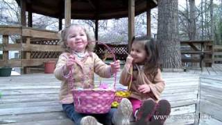 Cute 2 Year Olds Hunt for Easter Eggs