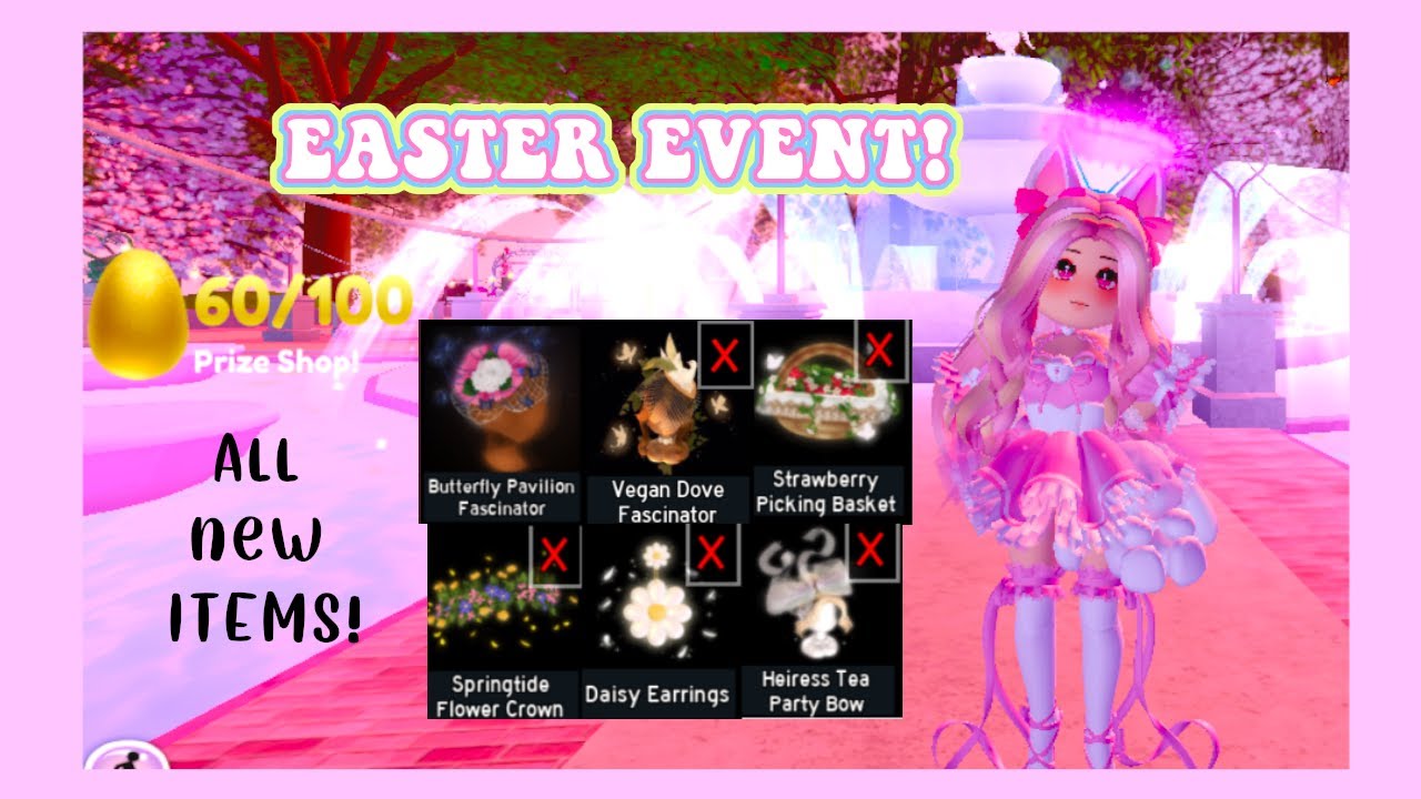 All NEW ITEMS from Royale High's Easter Egg Hunt 2021 + How To