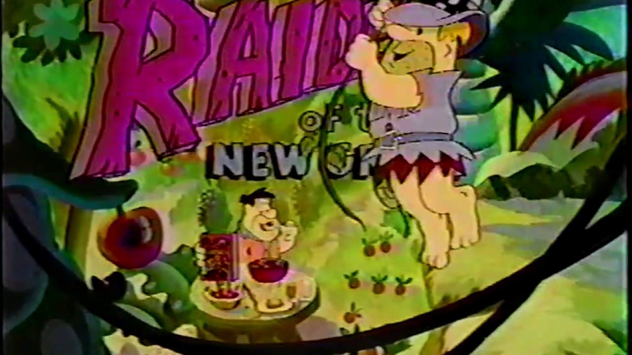 Fruity Pebbles with Grape Commercial The Flintstones (Fred & Barney