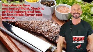 Air Fryer Cilantro Lime Marinated Flank Steak