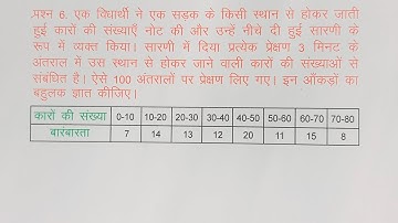 class 10 maths chapter 14 exercise 14.2 question 6 in hindi