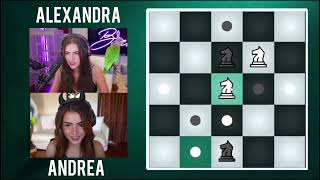 Chess variant | knights only | botez sisters.  botez  viral shorts 1