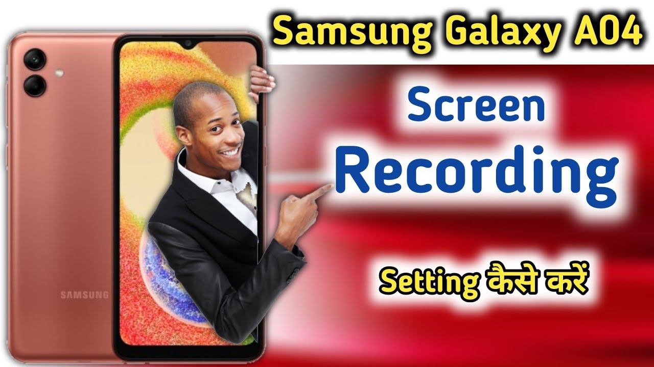 How To Screen Recording In Samsung Galaxy A04 || Samsung A04 Screen  Recording - Youtube