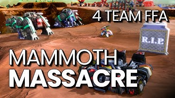 Mammoth Massacre - Beyond All Reason 4 team FFA PVP Cast
