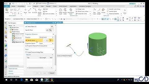 NX12 Tutorial - Thiết Kế Và Lắp Ráp - 1 2  PROJECT CURVE