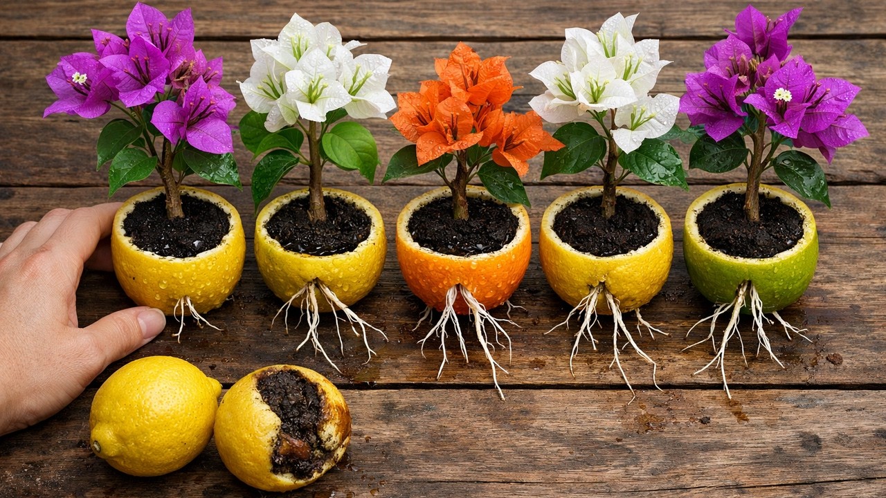 Don't Throw Away Lemon Peels – You'll Need Them for BOUGAINVILLEA Growth