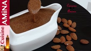 طريقة تحضير أملو مغربي تقليدي باللوزو زيت أركان شهي و لذيذ