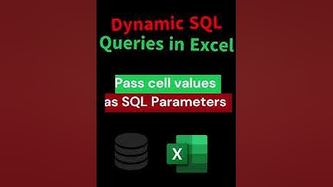 Dynamic SQL Queries in Excel