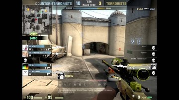 Two sick clutches (1v1 Flashbang kill & 1v5 ACE w/ double kill)