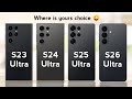 Galaxy s26 ultra vs Galaxy s25 ultra vs Galaxy s23 ultra vs Galaxy s24 ultra 
