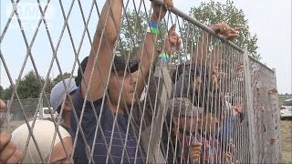 国境封鎖で行き場失い・・・難民、クロアチアに殺到(15/09/25)