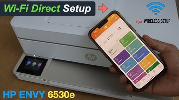 HP Envy 6530e Wi-Fi Direct Setup, Wireless Setup, Using The Printer Network....!!