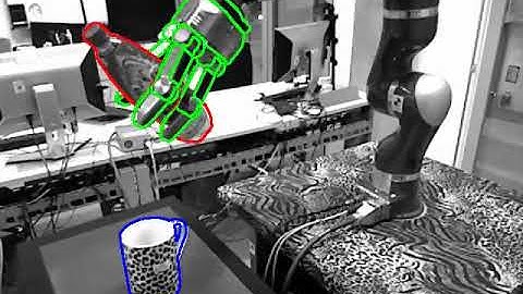 Real-time object pose recognition and tracking with an imprecisely calibrated moving RGB-D camera