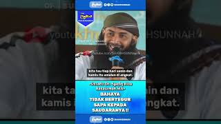 Download Lagu BAHAYA TIDAK BERTEGUR SAPA KEPADA SAUDARANYA ⛔ USTADZ SYAFIQ RIZA BASALAMAH #shorts #shahihsunnah MP3