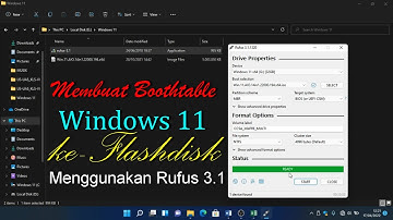 CARA MEMBUAT BOOTABLE FLASHDISK WINDOWS 11 ‼️ MENGGUNAKAN RUFUS 3.1.‼️⁉️