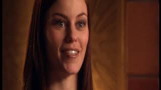 Cassidy Freeman - purple satin blouse part 1