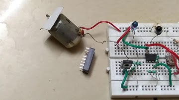 Motor Control using IC 741 IR Proximity Sensor