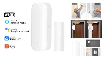 Tuya WiFi Smart Door Sensor  smart Open/Closed Detectors Window Sensor Smart Life Google Home Alexa