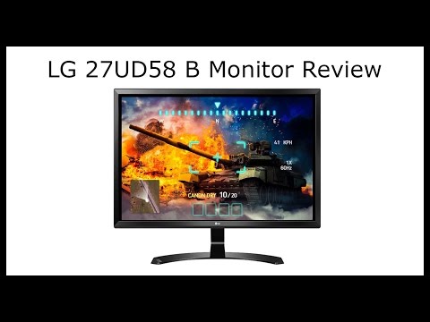 Best 27 inch gaming monitor | LG 27UD58 B IPS, 4k, freesync monitor