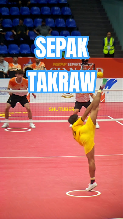 Sepak Takraw Kick Volleyball Roll Spike Libas Thailand vs Nepal Super Slow Motion