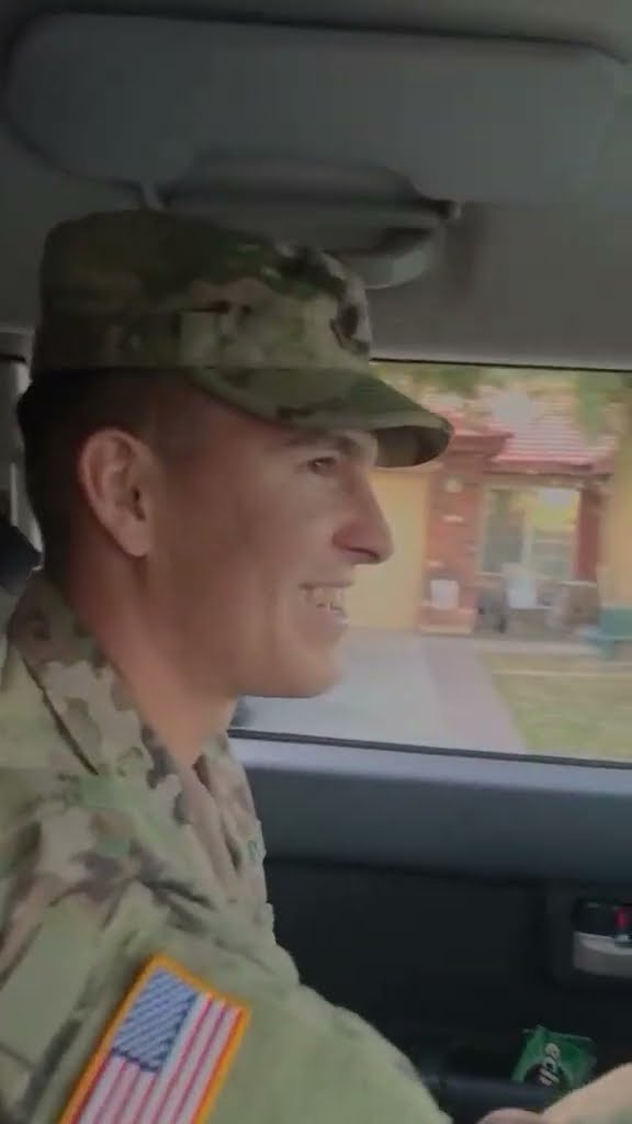 Neighbors Welcome Home Soldier With Street Of Flags || ViralHog