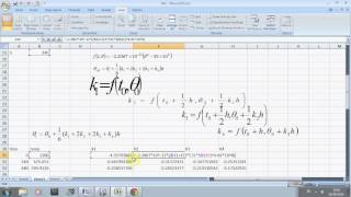 solving an ordinary differential equation in excel