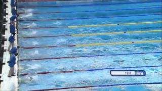 Women's 100m Butterfly Swimming WC Doha 2014 (25 m), Sarah Sjöström – Gold Medal, World Record