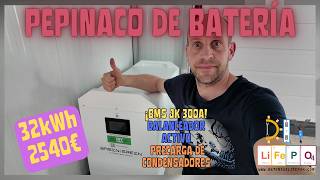 Montamos 32kWh de batería de CALIDAD a un precio ESPECTACULAR🔋DIY Baterías LiFePO4🔋
