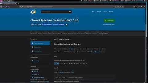 I3wm auto Naming WorkSpaces | i3 workspace daemon
