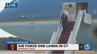 VIDEO: President Biden arrives in CT