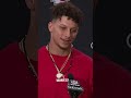 Patrick Mahomes Talks about Taylor Swift and Travis Kelce  #footballshorts #taylorswift