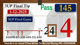 Thai Lottery 3Up New Tip 3Up Direct Set Game Update 3Up Magazine Tips 1-12-2025