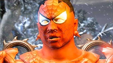 Mortal Kombat XL - Spider-Man Kotal Kahn PC Mod Performs Intro Dialogues Vs All Characters