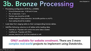 EXERCISE E4. Bronze Setup & Processing