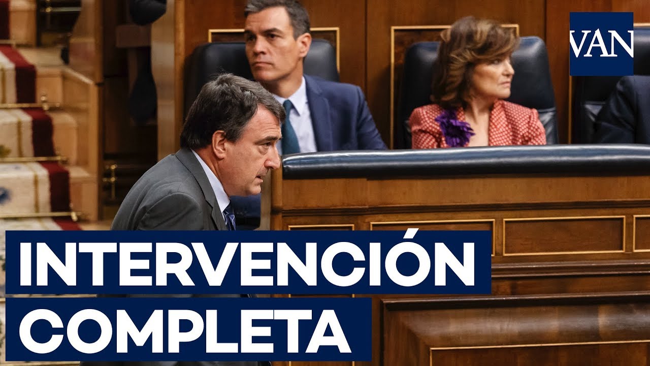 Intervención completa de Aitor Esteban en la segunda sesión de investidura