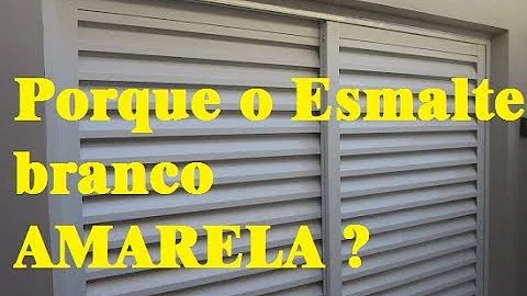 Porque o esmalte Renda fica amarelado?