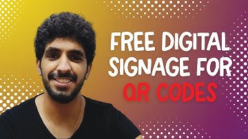 Broadcasting QR codes for Link access using Free Digital signage