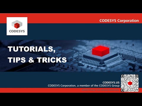 CODESYS Tutorials, Tips