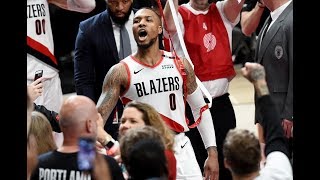 Damian Lillards Game Winner Every Angle Vs Okc Celebration, Postgame Interview