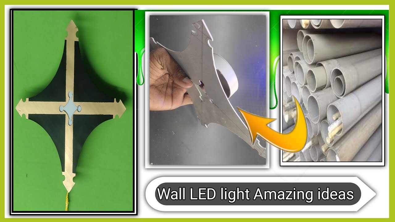 Wall LED light Amazing ideas from PVC pipes ideas 2023