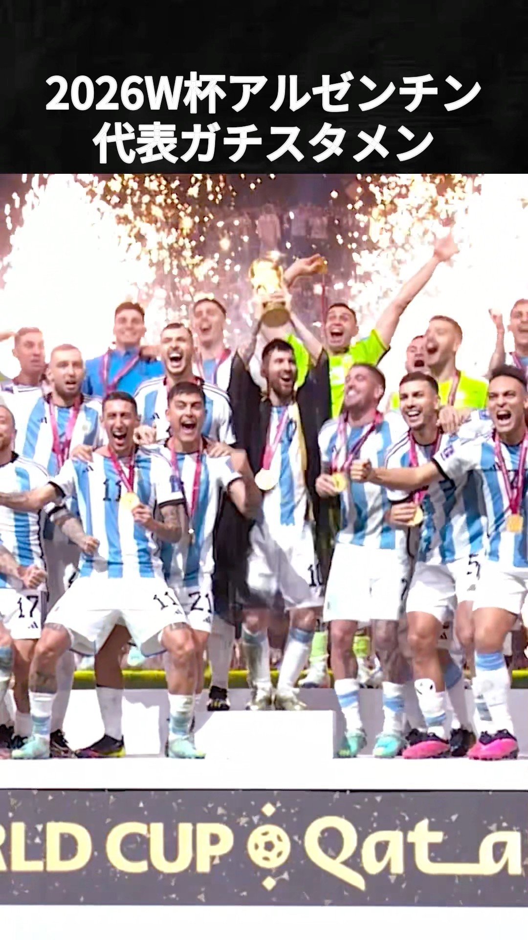 Argentina's starting lineup for the 2026 World Cup #Messi