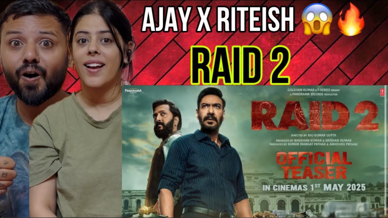 RAID 2 Teaser Reaction : Ajay D | Riteish D | Vaani | Raj Kumar ...