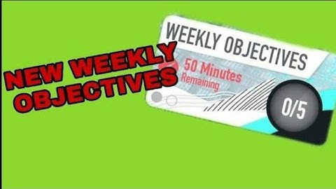 NEW WEEKLY OBJECTIVES - PACYBITS 20